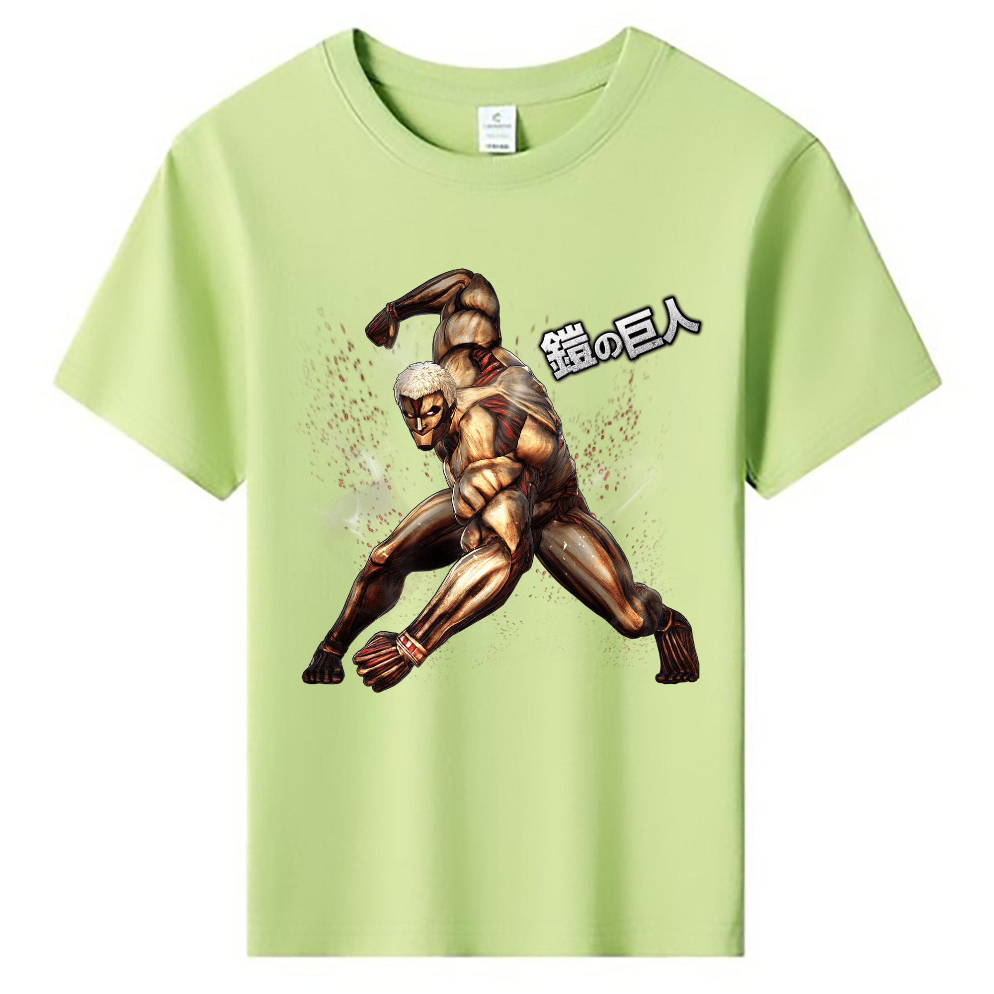 （画像用） 進撃の巨人 Attack on Titan 綿100％キッズTシャツ（フロントプリント）